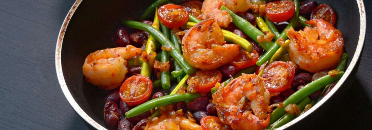 Gerichte mit Garnelen