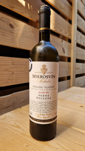 0,75l Ryzlink Vlašský (suché, Mikrosvín Mikulov, pozdní sběr)