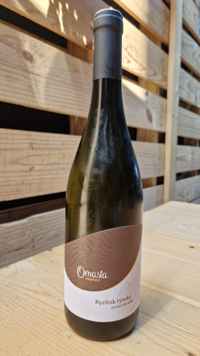 0,75l Ryzlink rýnský (vinařství Omasta, suché, pozdní sběr)