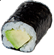 501. Avocado Maki ( mit Sesam)