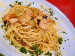 Spaghetti Gamberi e Pomodorini