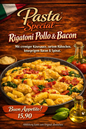 Rigatoni Pollo & Bacon