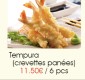 E11 Tempura (Crevettes panées)