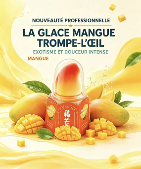 La glace mangue trompe-l'oeil