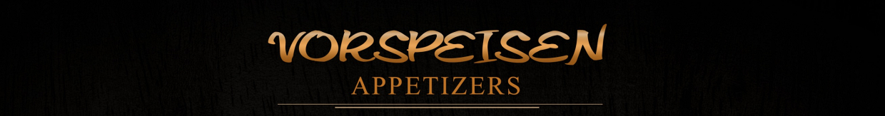 Vegetarische Gerichte - Vorspeisen