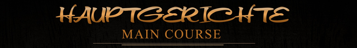 Vegetarische Gerichte - Hauptgerichte