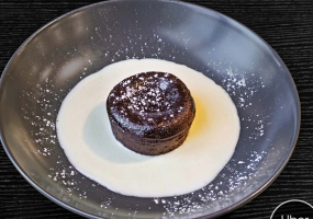 Fondant au chocolat avec crème anglaise