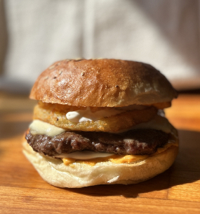 Cheesy Gonzales burger menu 