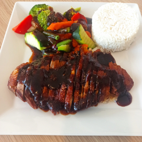 Kaczka w sosie teriyaki