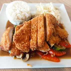 Kurczak chrupiący z warzywami