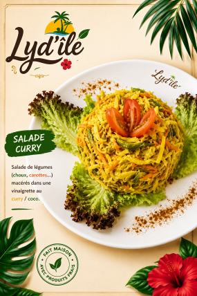 Salade maison curry & coco 🛍️