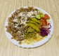 23. VELKÝ TALÍŘ KEBAB ISTANBUL (kebab maso, ledový salát, zelí,rajčata,okurky,paprika,cibule,dresing,sýr,olivy,feferonky s turec
