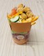  50. KUŘECÍ POPCORN (Obalovaný kuřecí popcorn,salát,hranolky,dresing)    