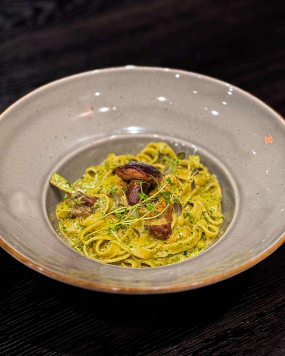 Tagliatelle z podgrzybkiem i kurczakiem 