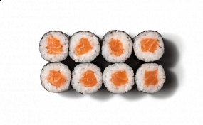 880 Lachs-Tatar auf Lachs-Maki(8 St.)