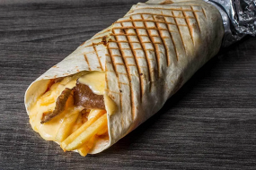 Vega tortilla / žemľa s KLASICKÝMI hranolkami