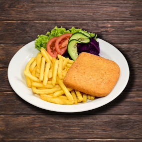 Vyprážaný syr s prílohou- akcia týždňa