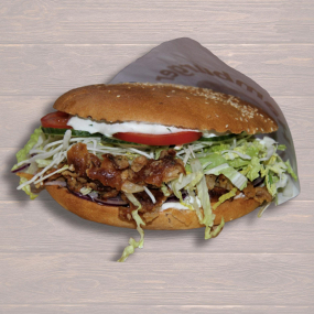 Kebab žemľa 120g mäsa