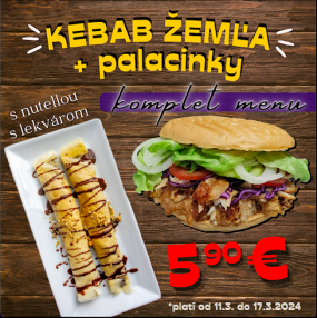 Žemľa + palacinky - AKCIA TÝŽDŇA
