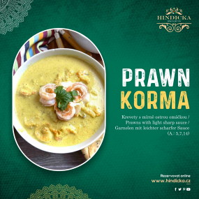 52. Prawn Korma (5-6 kusy)