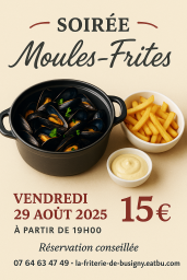 SOIREE MOULES/ FRITES DU 29/08