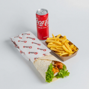 Cheese Crispy Wrap Menü