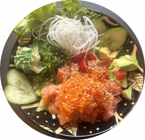 B42. Lachs Avocado Bowl