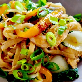 Nouille de blé légume