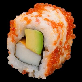 California surimi , avocat , enroulés de masago