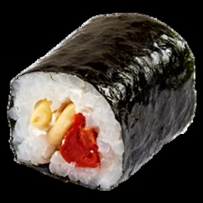 Maki chèvre , tomate séchée , pignon de pin