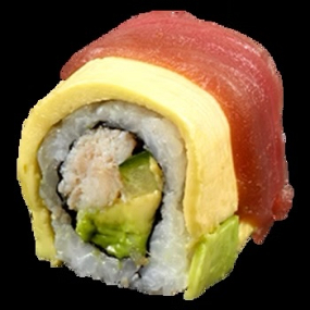 Fusion Rolls chair de crabe , concombre , enroulé de thon et d’avocat