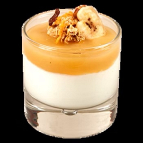 Muesli, compote de pomme , fromage blanc