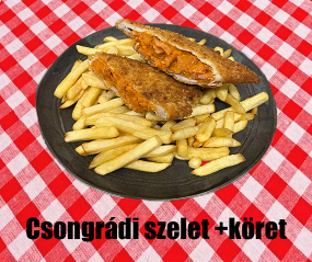 Csongrádi szelet + köret
