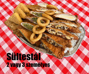 3 személyes sültes tál