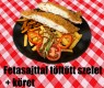 Fetasajttal töltött szelet + köret