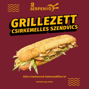 Grillezett csirkemelles szendvics