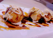 TAKOYAKI DE PULPO CON KATSUOBUSHI [4u]