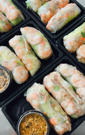 3 rouleaux de printemps