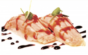 160. NIGIRI SAKE FLAMBÉ 