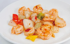 196. GAMBERI SALTATI CON SALSA PICCANTE 🌶️