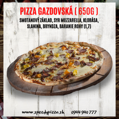 Pizza Gazdovská  650g