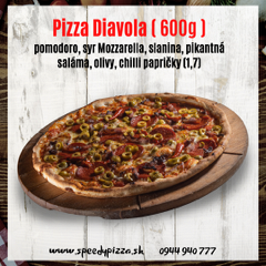 Pizza Diavola  600g 