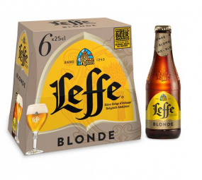Leffe blonde 25 cl pack de 6 bières