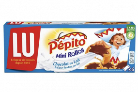 Lu pépito mini rollos chocolat au lait 225 gr
