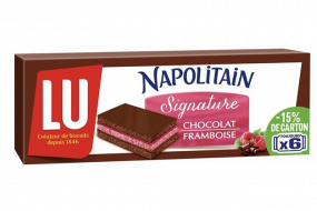 Napolitain chocolat framboise 174 gr