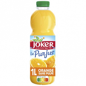 JOKER Pur Jus d'orange sans pulpe 1L