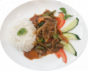 Cơm trắng Bò xào