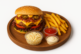 Chili Cheesburger Menü