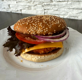 Cheese-Chicken Burger