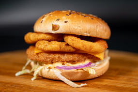 Burger onion chicken